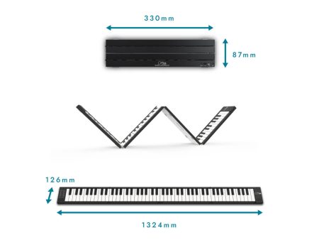 Plegable 88tecl,SENSITIVO,Bluetooth MIDI,Recargable - Image 6