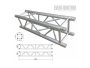 Truss CUADR. Tbo Ppal 2mm. 29x29x200cm. Conico Aluminio