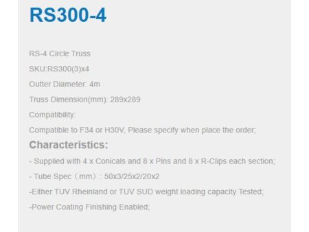 TRUSS CIRCULAR diam.ext.4mts, 29x29 ALUMINIO - Image 4