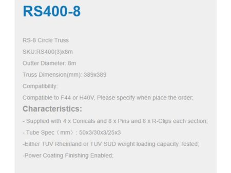 TRUSS CIRCULAR diam.ext.8mts,39x39 ALUMINIO - Image 4
