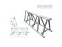 Truss TRIANGULAR 58x72x200cm. Conico. Aluminio