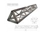 Truss TRIANGULAR 30x30x30x200cm.Conico. Aluminio