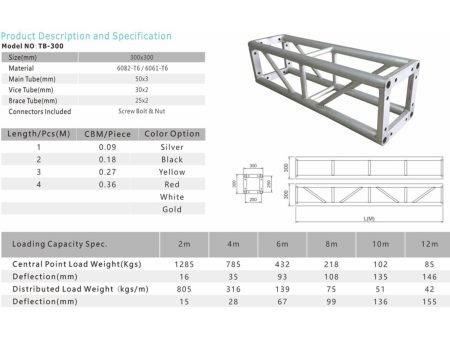 Truss BULON CUADR 30x30x200cm. extr.cerrados. Aluminio - Image 2