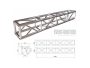 Truss BULON CUADR 30x30x100cm -extr.cerrados. Aluminio