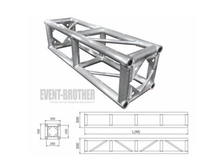 Truss BULON 30x30x300cm -extr.cerrados. Aluminio