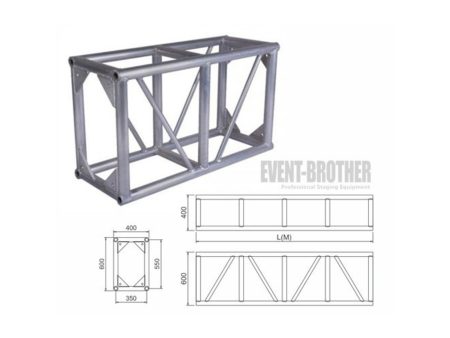 Truss BULON RECT 40x60x200cm. Aluminio