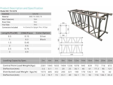 Truss BULON RECT 52x76x300cm. Aluminio - Image 2