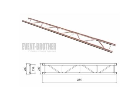 Truss LADDER CONICO. 29x100cm. Aluminio