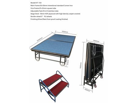 ESCENARIO completo. 2esc. 244x183xH½1cm+Carro - Image 2