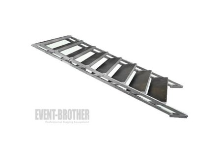 ESCALERA con BARANDA de 4 escalones