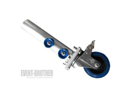 PATA TARIMA BATERIA regulable 30-60cm c/rueda y freno