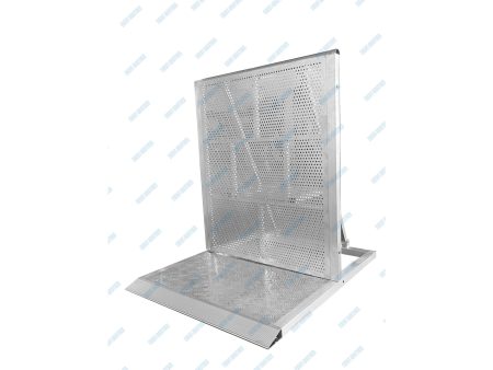 Barrera MULTITUD 125x100xH:120cm c/ESCALON 27kgs ALUMIN