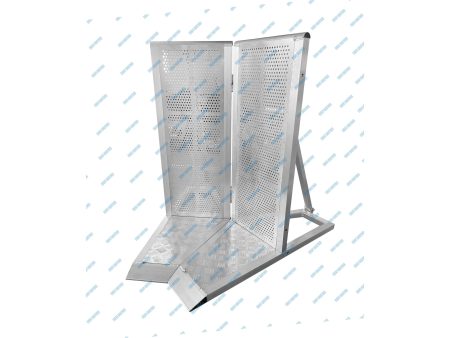 Barrera MULTITUD 125x158xH:120cm. ESQUINA 26kgs ALUMIN