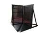 Barrera MULTITUD 125x158xH:120cm. ESQUINA. 27kgs NEGRO