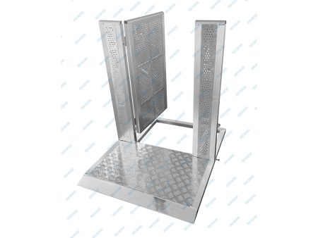 Barrera MULTITUD 125x100xH:120cm c/PUERTA 27kgs ALUMIN