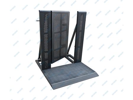 Barrera MULTITUD 125x100xH:120cm c/PUERTA 27kgs NEGRO - Image 2