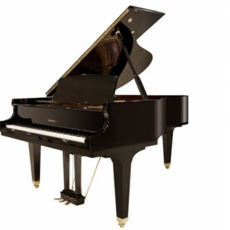 165cm Polished Ebony Finish silver hdwe