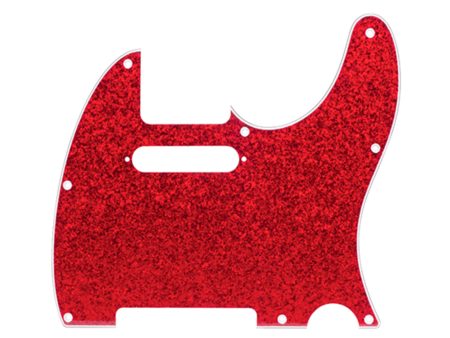 Tele Pickguard RED SPARKLE