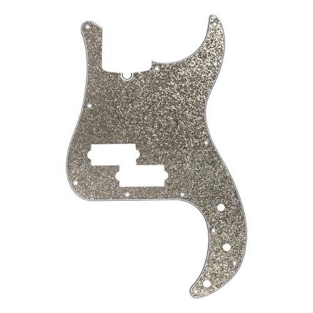 P-Bass Pickguard SILVER SPARKLE