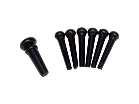 Set de pins trabacuerdas - Negro (bolsa x 6u.)