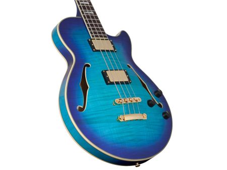 SemiHUECO 1.75" Maple Flameado Acc.DORADOS c/ESTUCHE - Image 4