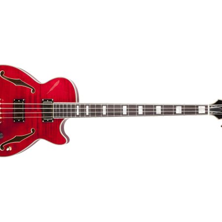 SemiHUECO 1.75" Maple Flameado Acc.DORADOS c/ESTUCHE
