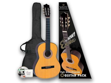PACK Guitarra CLASICA CRIOLLA 4/4 Nylon c/Funda