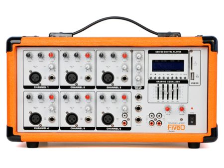 Built-in75W @4 Stereo AB Class amp. 6CH mixer