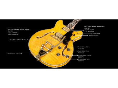 Semi Hueca Maple|2xLB-1 Little Bucker|VIBRATO|ESTUCHE - Image 7