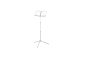 Three Section Musical Stand. Nickel Plated W/Bag