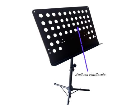 Atril Stand DIRECTOR, con Ventilacion 95-150cm - Image 2