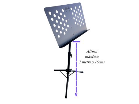 Atril Stand de DIRECTOR con Ventilacion. 50-150cm - Image 7