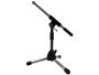 Soporte Microf BAJA ALTURA,Mini Boom JIRAFA (Cromado)