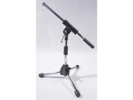 Soporte Microf BAJA ALTURA,Mini Boom JIRAFA (Cromado) - Image 2