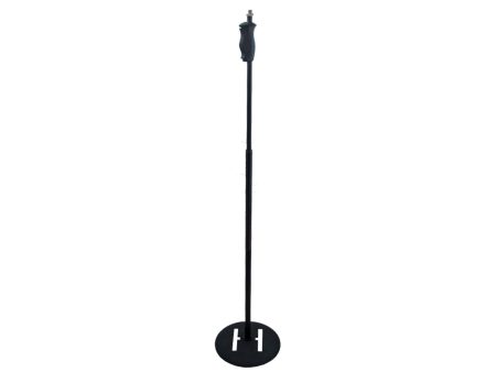 Soporte Mic RECTO BASE REDONDA "H" c/GATILLO 100-160cm - Image 3