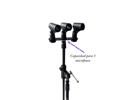 Soporte Adaptador Doble para 3 Micrófonos - Image 2