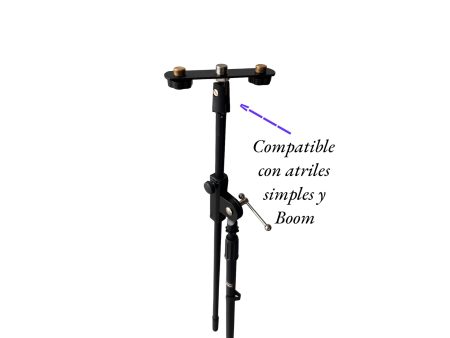 Soporte Adaptador Doble para 3 Micrófonos - Image 4
