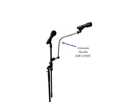 Gooseneck Extension Flexible p/Mic - 48cm CROMADO - Image 4