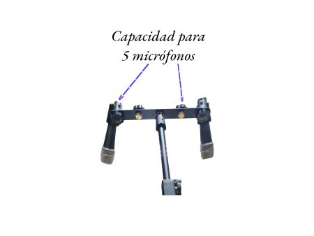 Soporte Adaptador Cuádruple para 5 Micrófonos - Image 3