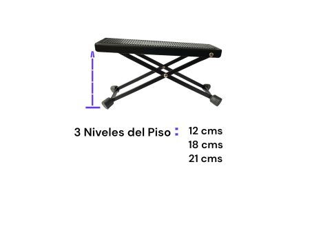 Apoya PIE p/guitarra Banquito 12-21cm - Image 5