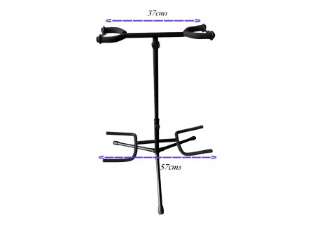 Soporte Stand DOBLE Guitarra Bajo Universal - Image 4