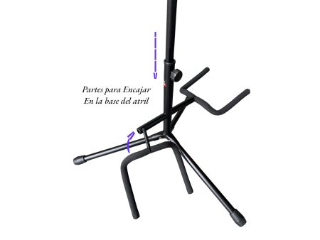 Soporte Stand DOBLE Guitarra Bajo Universal - Image 5
