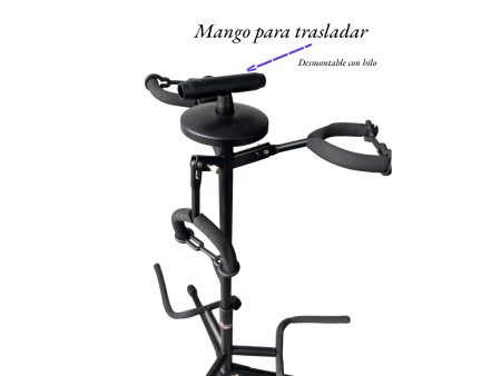 Soporte Stand TRIPLE Guitarra Bajo Universal - Image 4