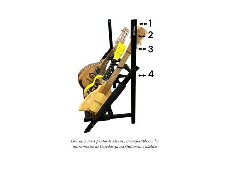 Soporte Multiple Guitarra Bajo x3 PLEGABLE - Image 8