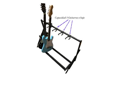 Soporte Multiple Guitarra Bajo x5 PLEGABLE - Image 7