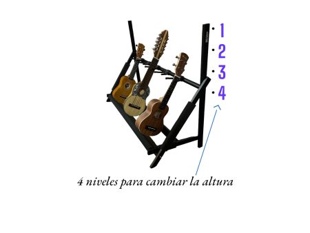 Soporte Multiple Guitarra Bajo x5 PLEGABLE - Image 4