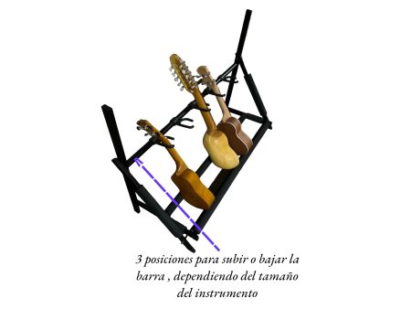 Soporte Multiple Guitarra Bajo x5 PLEGABLE - Image 2