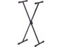 X Style Locking Disc Keyboard Stand. Black Finish