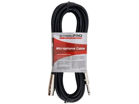 Cable MICROFONO 6mts, PLUG 1/4-XLR Hembra, STANDARD