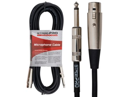 Cable MICROFONO 6mts, PLUG 1/4-XLR Hembra, STANDARD - Image 3